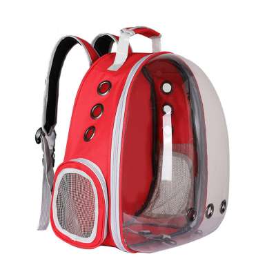 High quality backpack out portable 3D space translucent Pet dog cat backpack bag