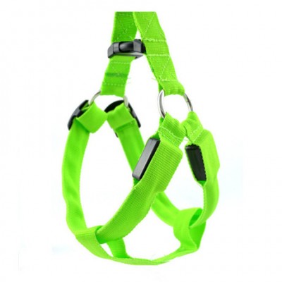 Wholesale Manufacturer Outdoor Nylon Adjustable Custom Rechargeable Led Dog Harness